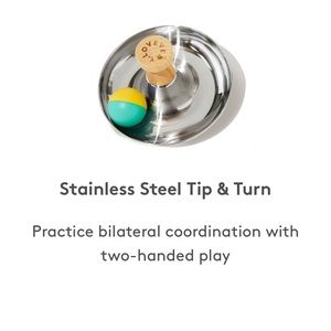 Lovevery Stainless Steel Tip and Turn with Wooden Ball
